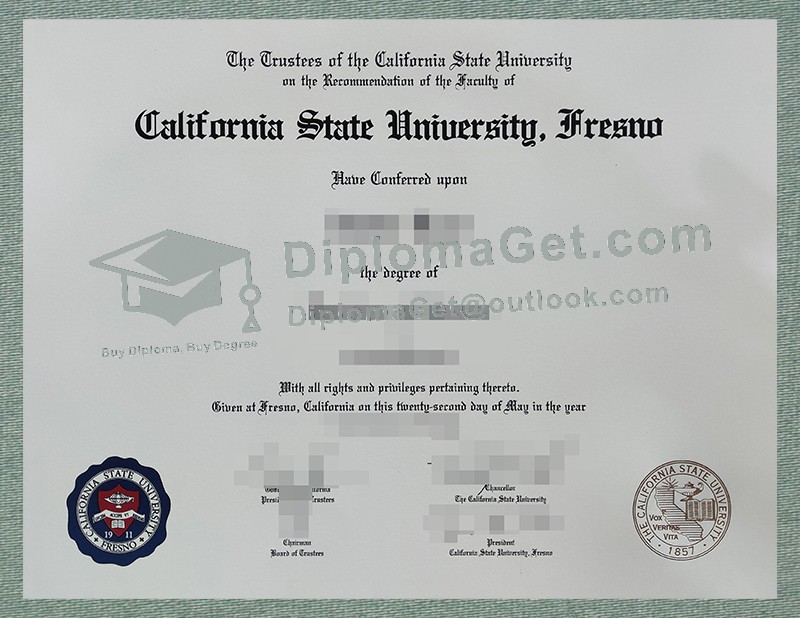 加州州立大学弗雷斯诺分校文凭, Fresno State Diploma