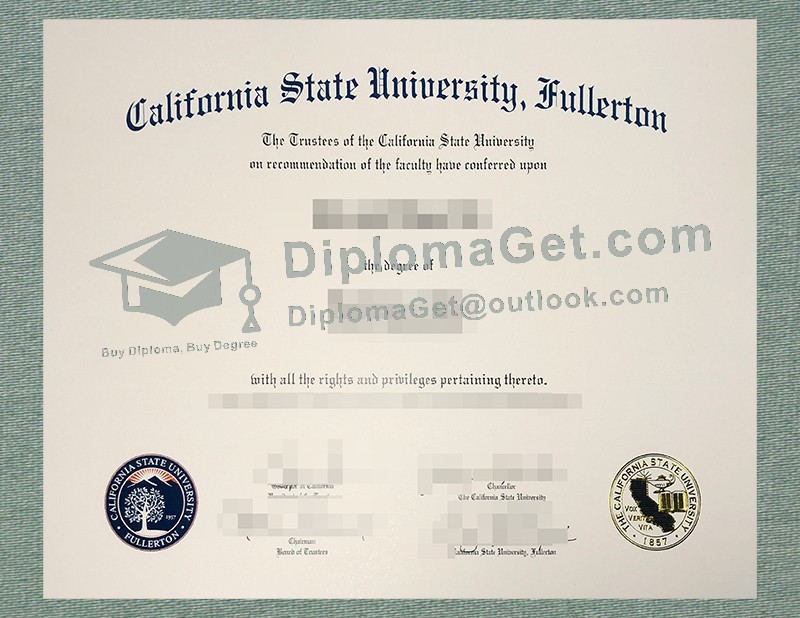 加州州立大学富勒顿分校文凭, Cal State Fullerton Diploma
