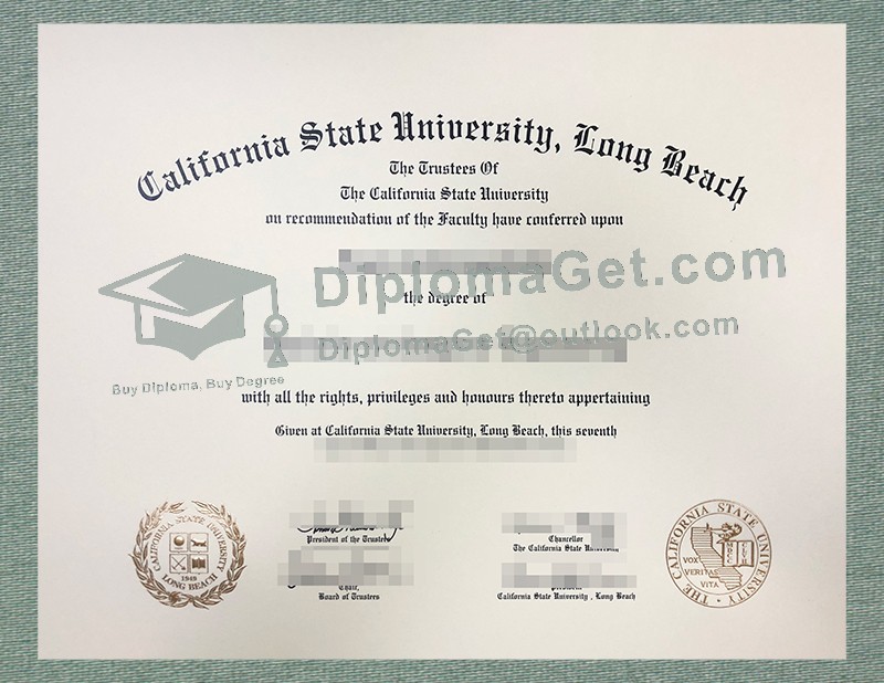 加州州立大学长滩分校文凭, Cal State Long Beach Diploma
