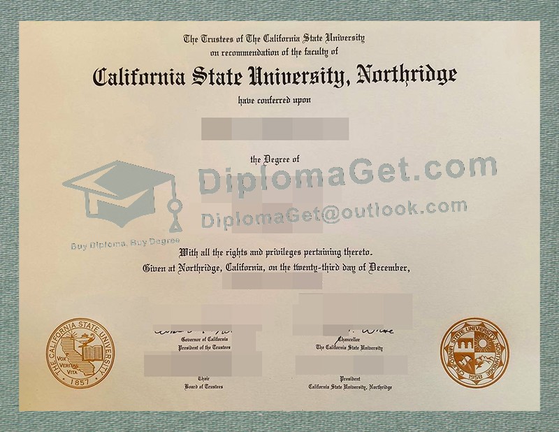 加州州立大学北岭分校文凭, Cal State Northridge Diploma