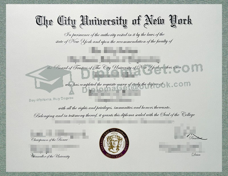 纽约市立学院文凭, City College of New York Degree