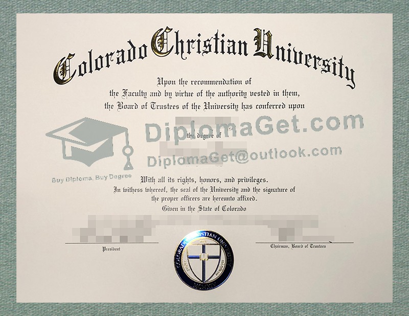 科罗拉多基督教大学文凭, Colorado Christian University Diploma