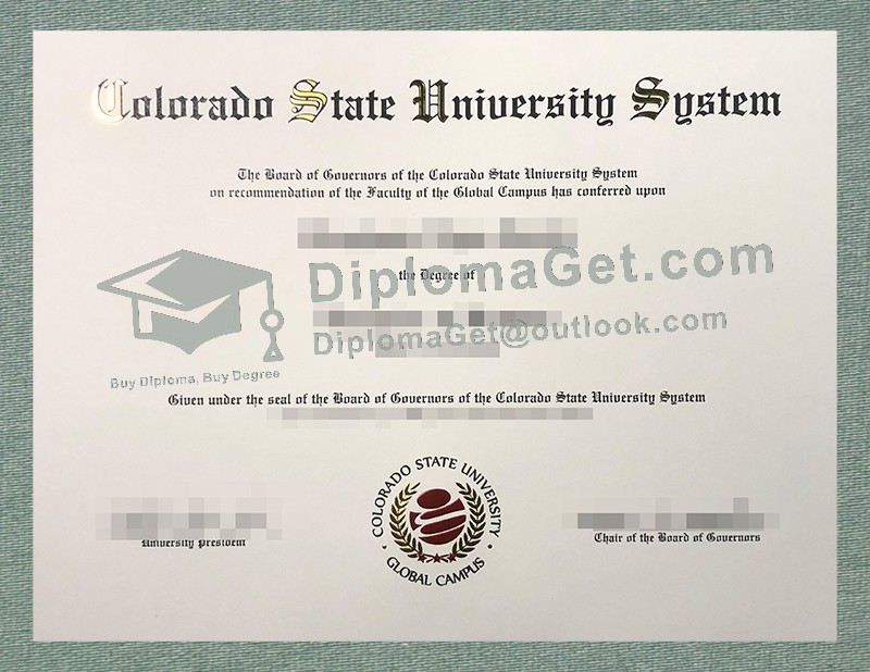 科罗拉多州立大学学位, Colorado State University Degree