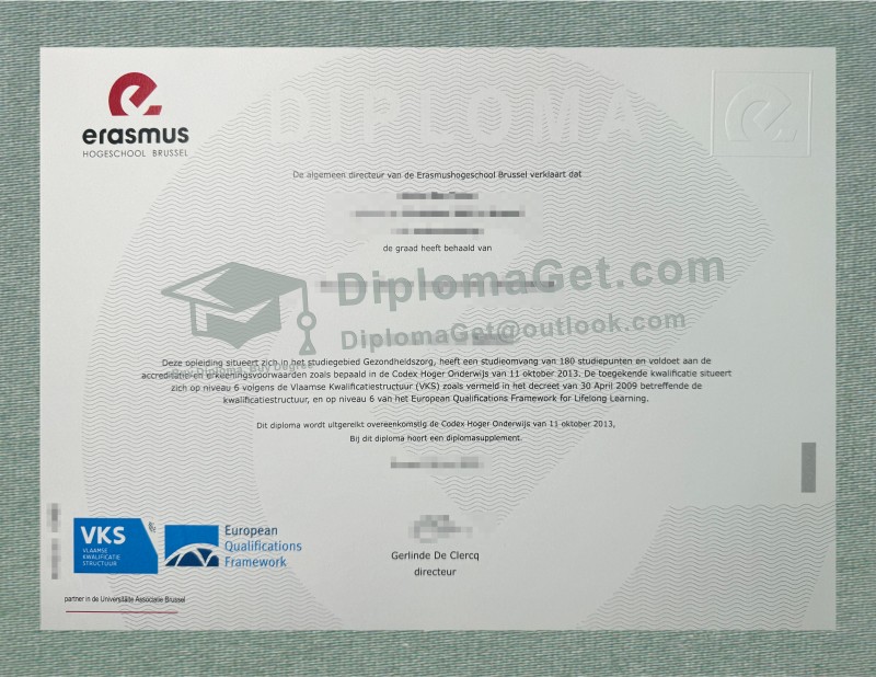 布鲁塞尔伊拉斯谟应用科技大学文凭, Erasmushogeschool Brussel Diploma
