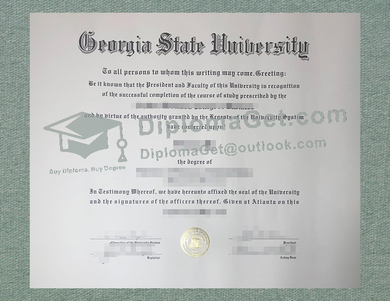 乔治亚州立大学学位证书, Georgia State University Degree