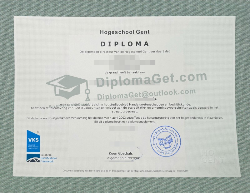 Hogeschool Gent Degree, 根特应用科技大学学位