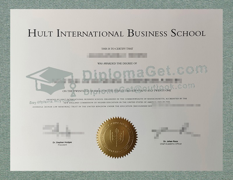 霍尔特国际商学院毕业证书, Hult International Business School Degree
