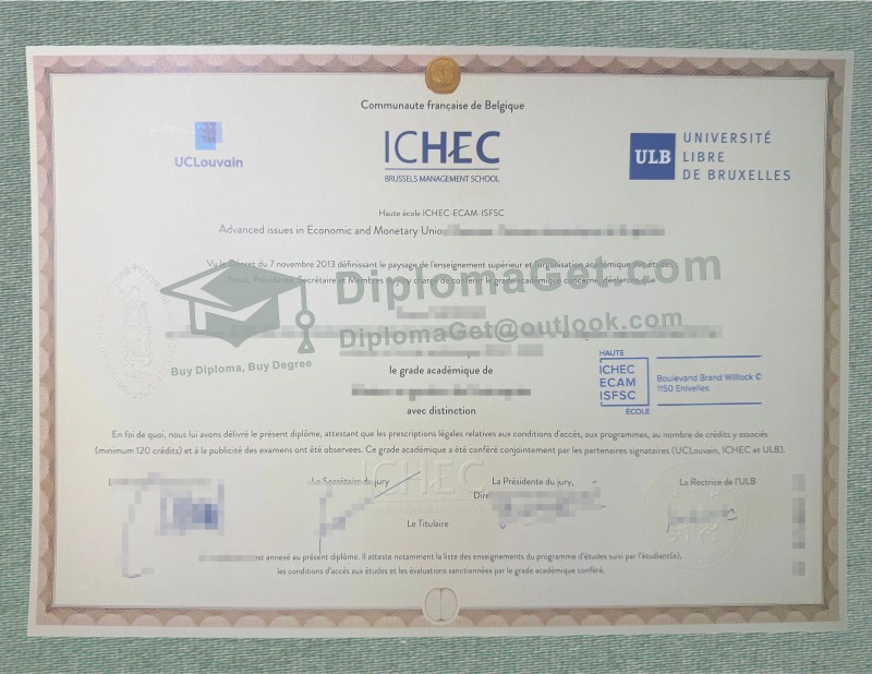 布鲁塞尔ICHEC管理学院文凭, ICHEC Brussels Management School Diploma