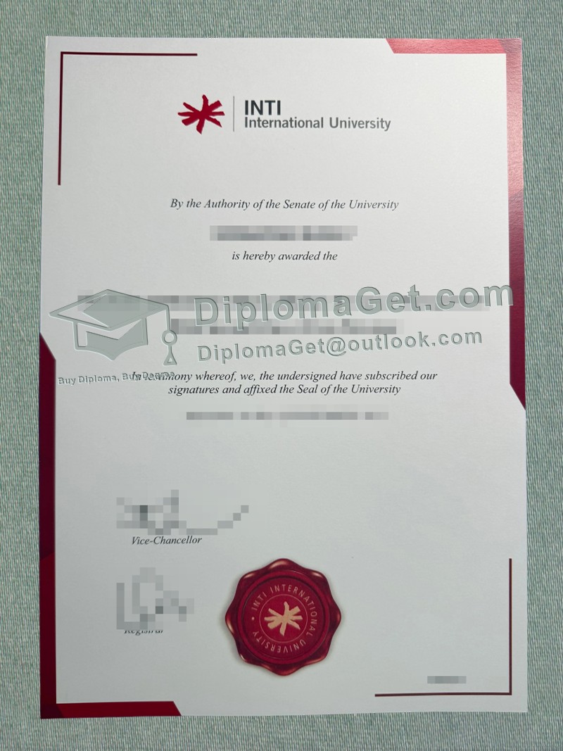 INTI International University diploma, 英迪国际大学文凭