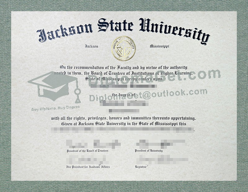 杰克逊州立大学文凭, Jackson State University Diploma