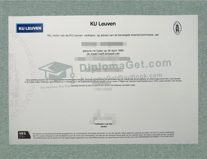 鲁汶大学文凭, KU Leuven Diploma
