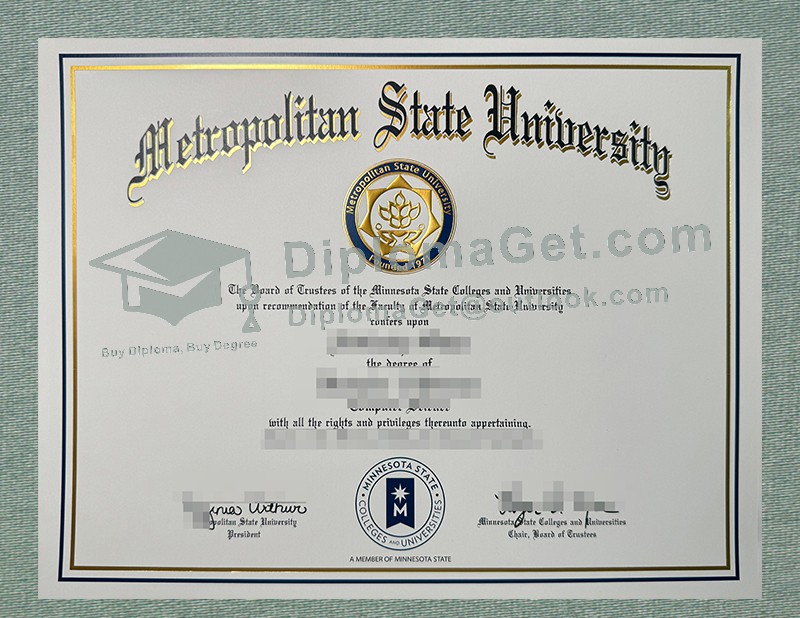 大都会州立大学文凭, Metropolitan State University Diploma