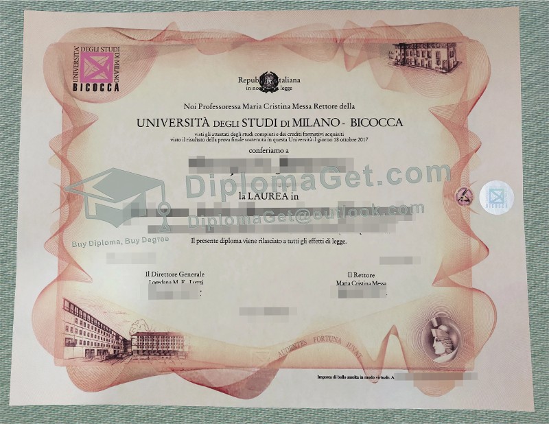 米兰比科卡学院文凭, Milano Biccoca diploma