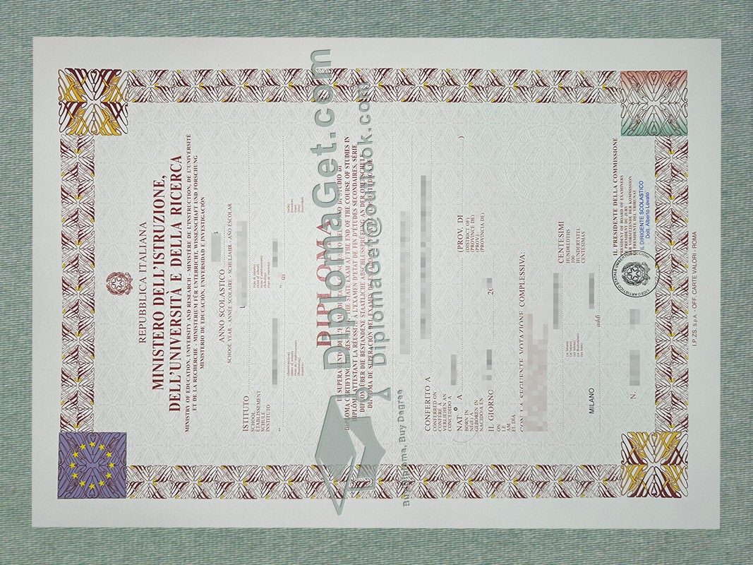意大利教育部文凭, Ministero Dell'Istruzione Diploma
