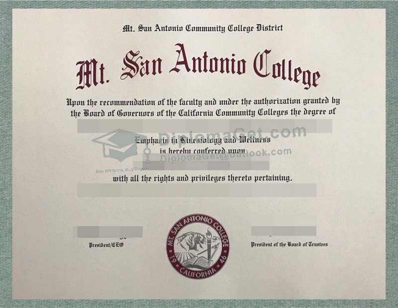 圣安东尼奥山学院学位, Mt. San Antonio College Degree