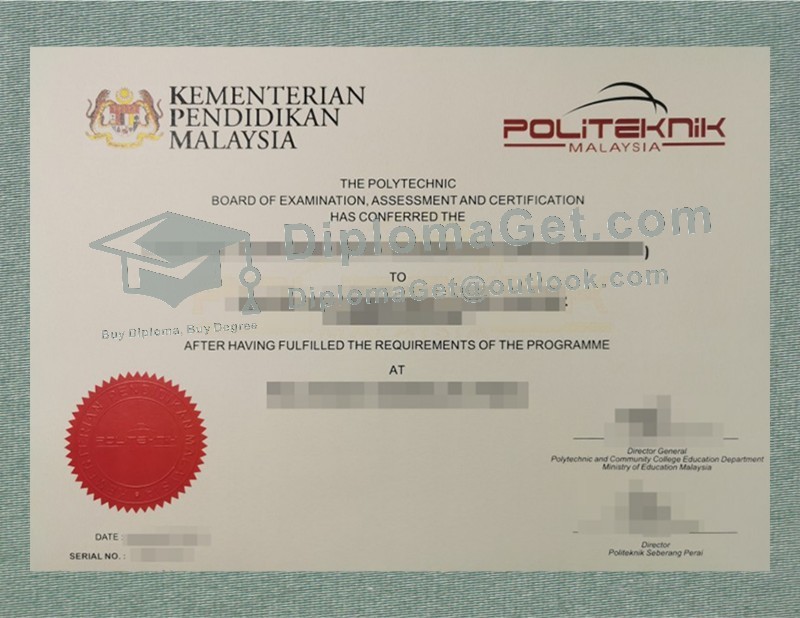 威省理工学院文凭, Politeknik Seberang Perai Diploma