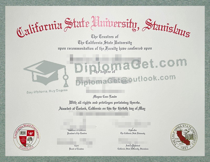 斯坦尼斯劳斯州立大学文凭, Stanislaus State Diploma