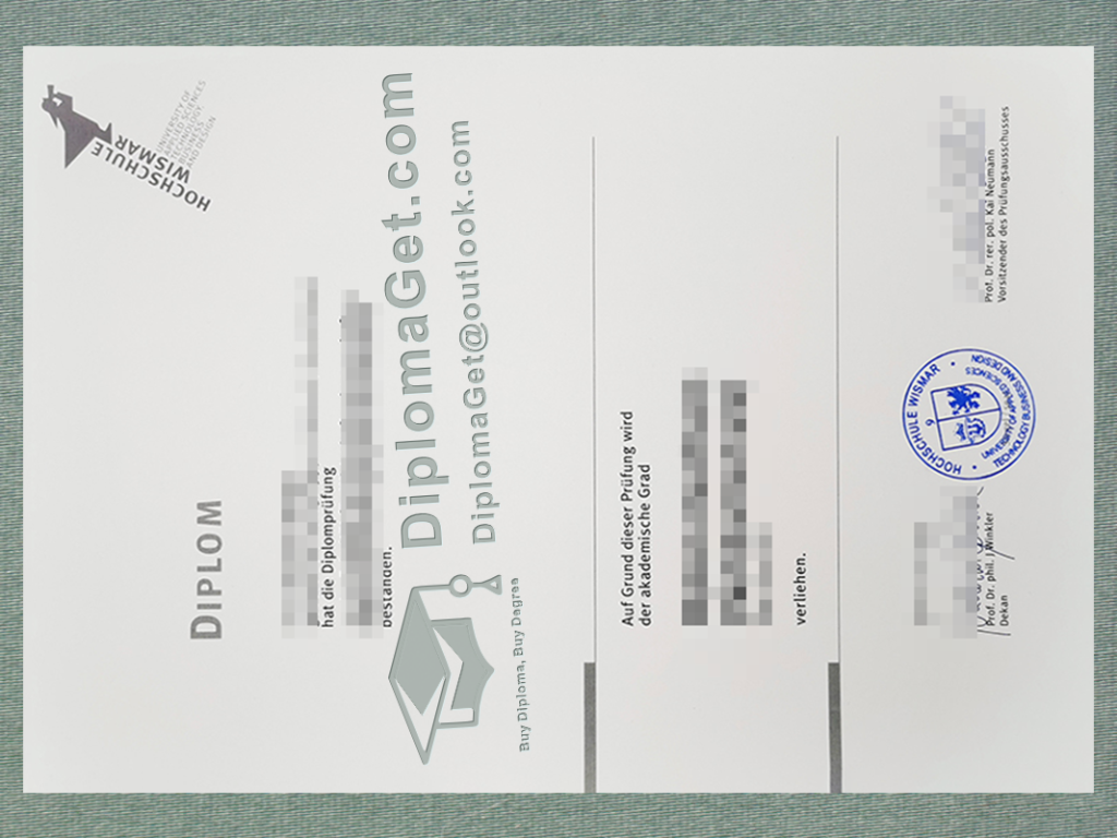 维斯马应用科学大学文凭, Hochschule Wismar diploma