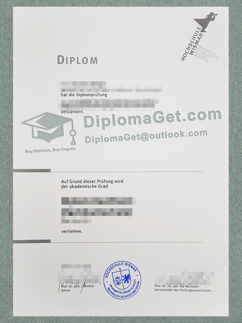 维斯马应用科学大学文凭, Hochschule Wismar diploma
