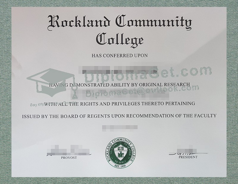 罗克兰社区学院文凭, Rockland Community College Diploma