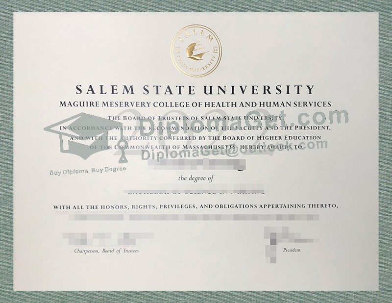 塞勒姆州立大学文凭, Salem State University Diploma