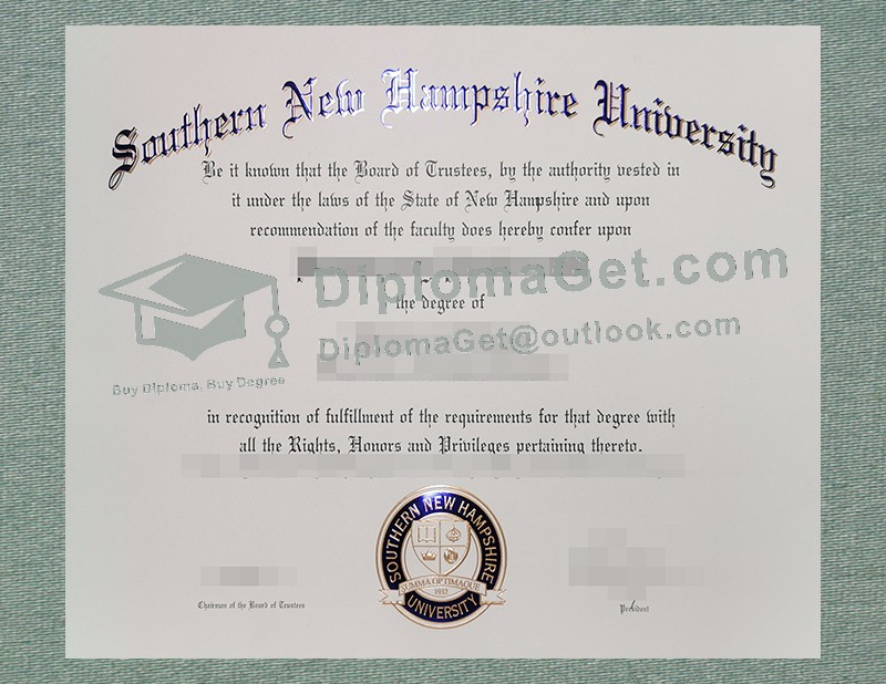 南新罕布什尔大学文凭, Southern New Hampshire University Diploma 南新罕布什尔大学文凭, Southern New Hampshire University Diploma