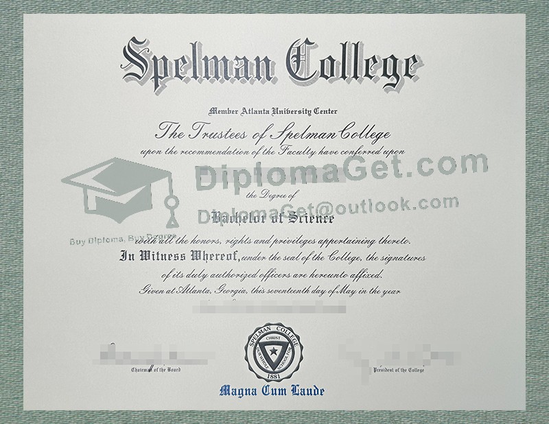 斯佩尔曼学院文凭, Spelman College Diploma