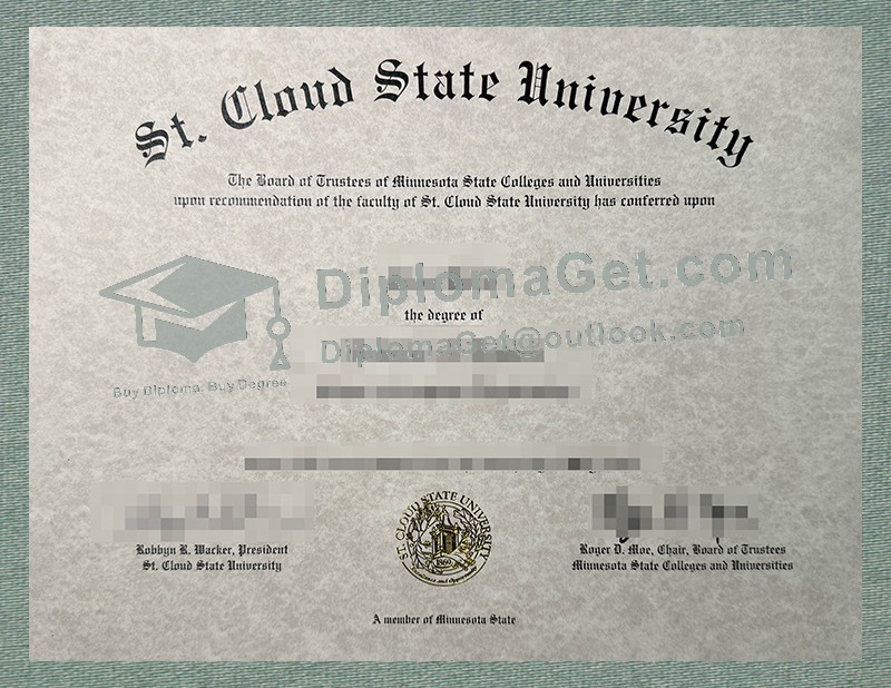 圣克劳德州立大学文凭, St. Cloud State University Diploma