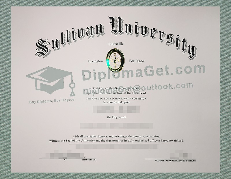 沙利文大学文凭, Sullivan University Diploma