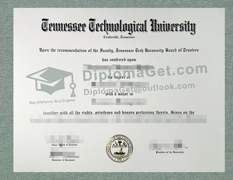 田纳西理工大学文凭, Tennessee Technological University Diploma