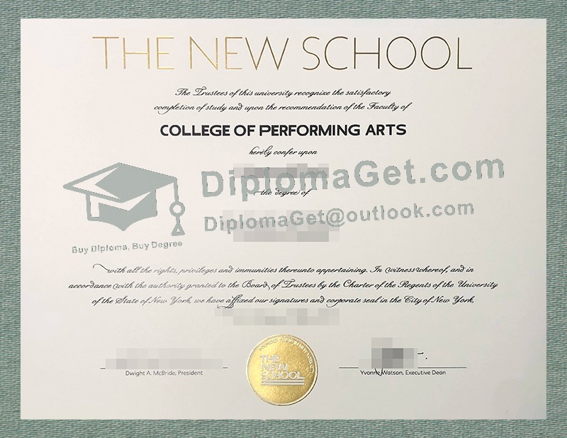 新学院文凭, The New School Diploma