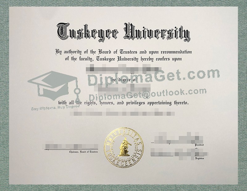 塔斯基吉大学文凭, Tuskegee University Diploma