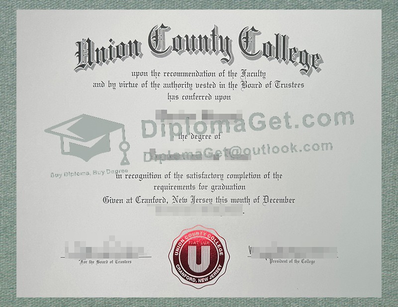 联合县学院文凭, Union County College Diploma