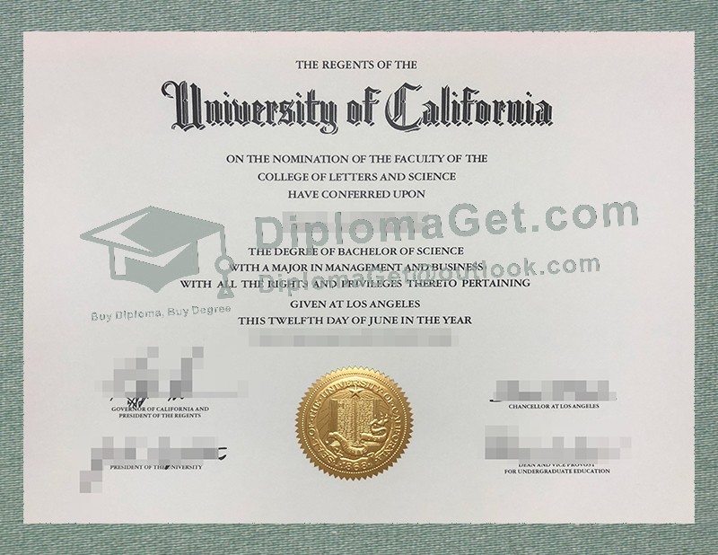 加州大学文凭, University of California Diploma