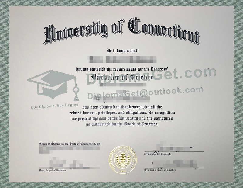 康涅狄格大学毕业文凭, University of Connecticut Diploma