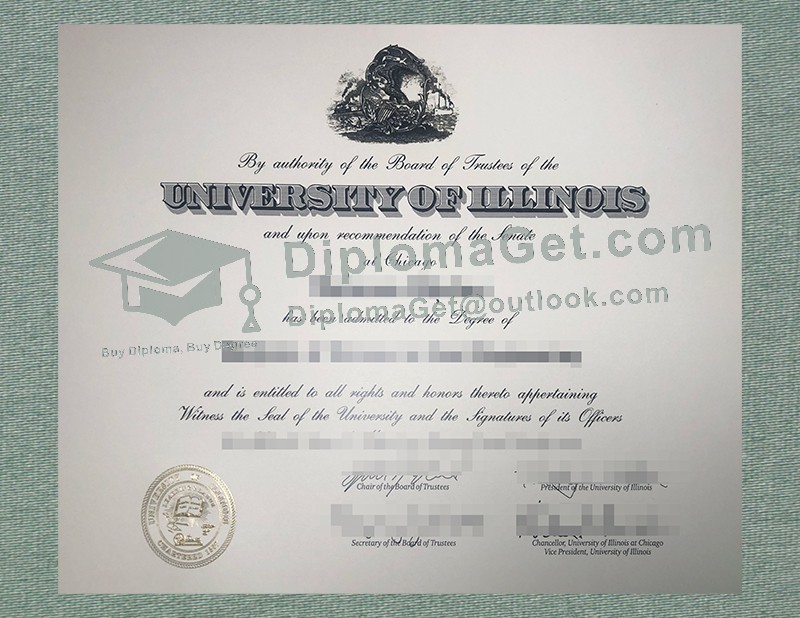 伊利诺伊大学芝加哥分校毕业文凭, University of Illinois Chicago Diploma