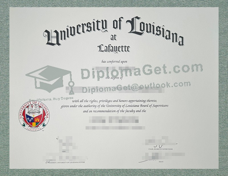路易斯安那大学拉斐特分校毕业文凭, University of Louisiana at Lafayette Diploma