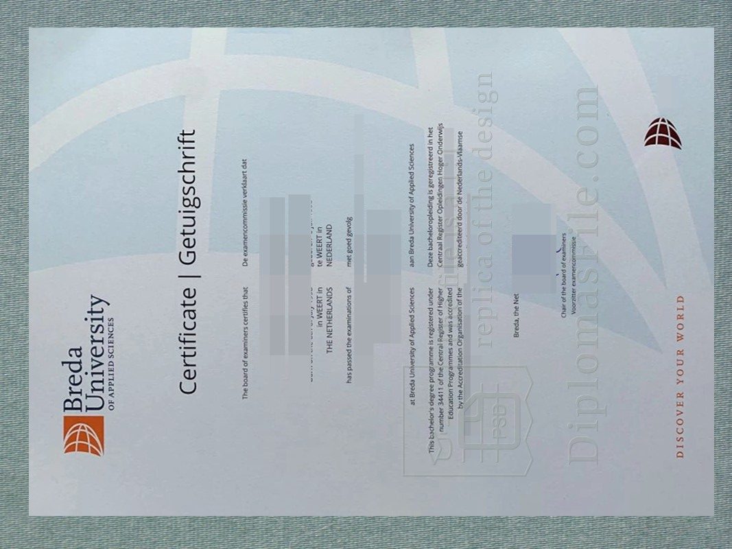 布雷达应用科学大学文凭, Breda University of Applied Sciences Diploma