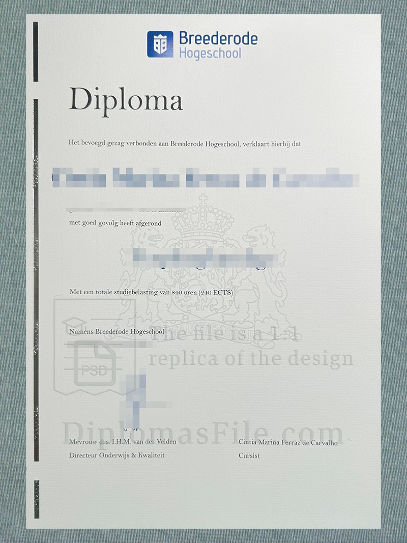 布雷德罗德应用科学大学文凭, Breederode Hogeschool Diploma