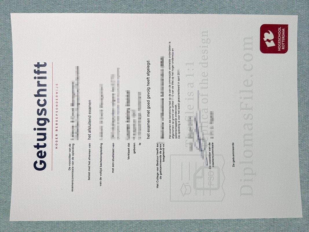 鹿特丹应用科学大学文凭, Hogeschool Rotterdam diploma
