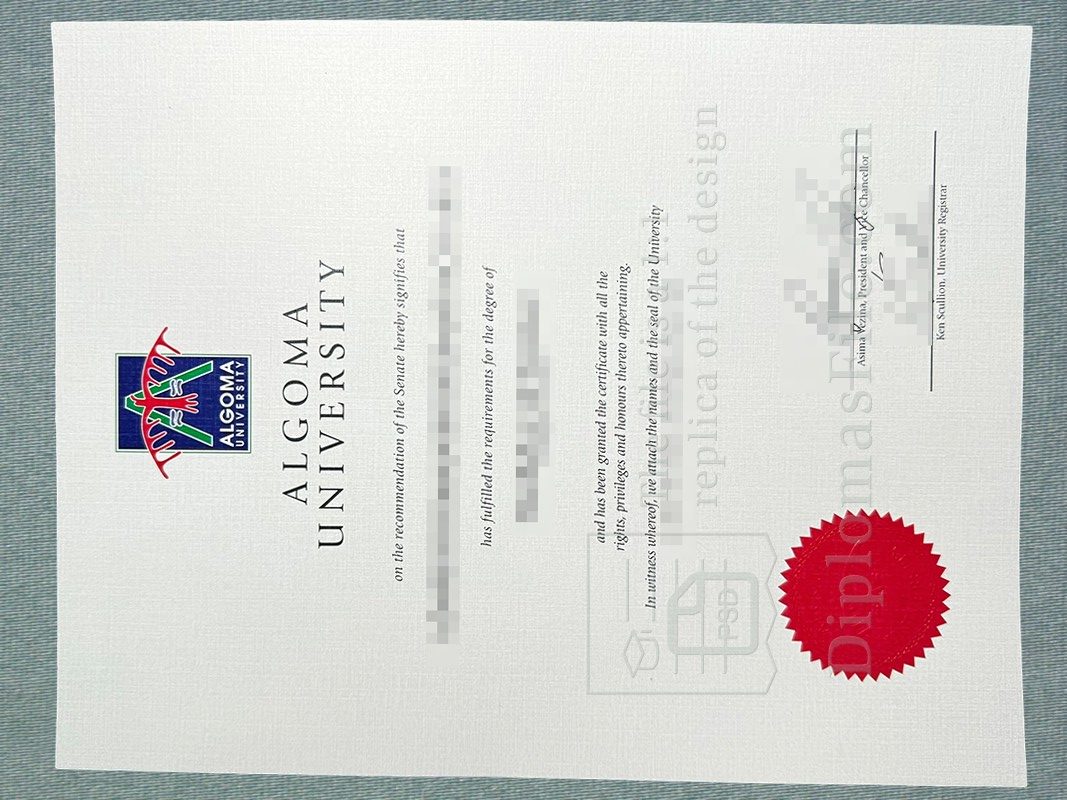 阿尔戈马大学文凭, Algoma University diploma