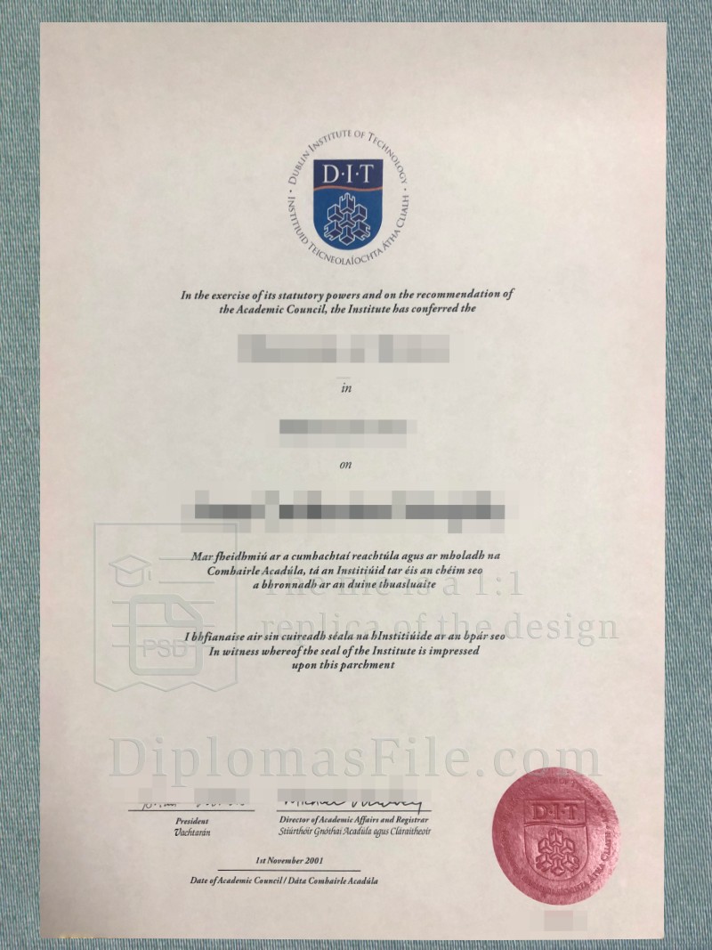 都柏林理工学院文凭, Dublin Institute of Technology Diploma 都柏林理工学院文凭, Dublin Institute of Technology Diploma