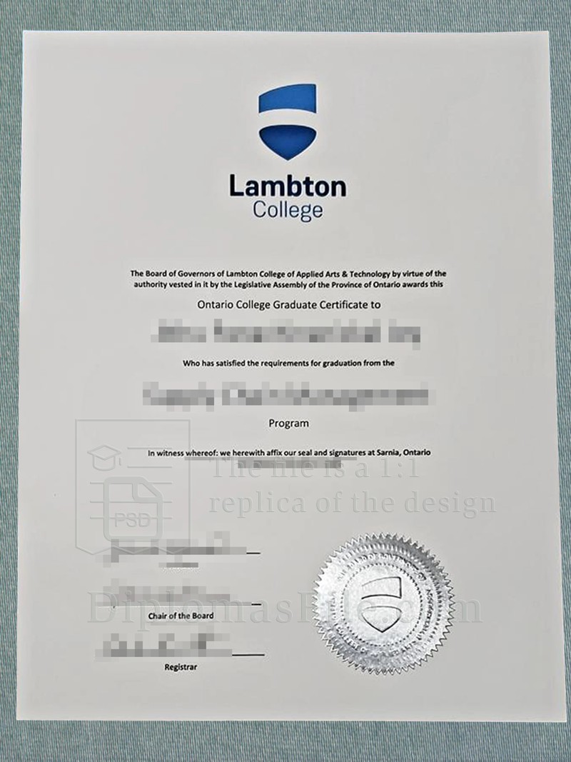 兰布顿学院文凭, Lambton College Diploma