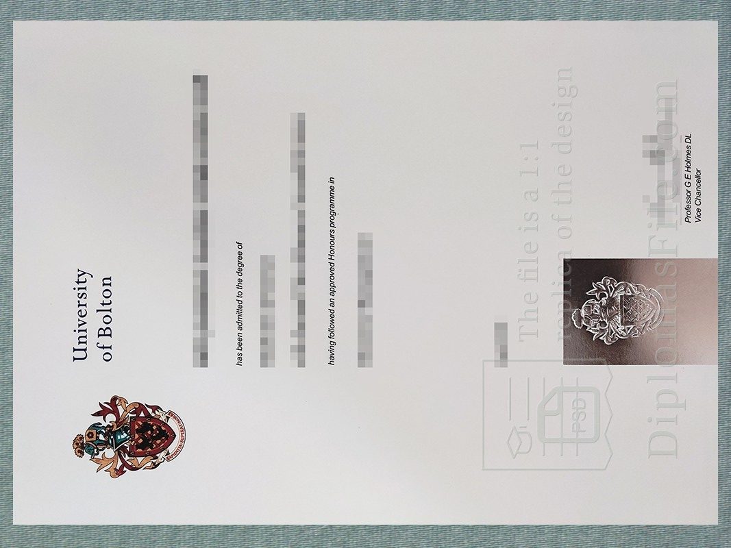 博尔顿大学学位, University of Bolton degree