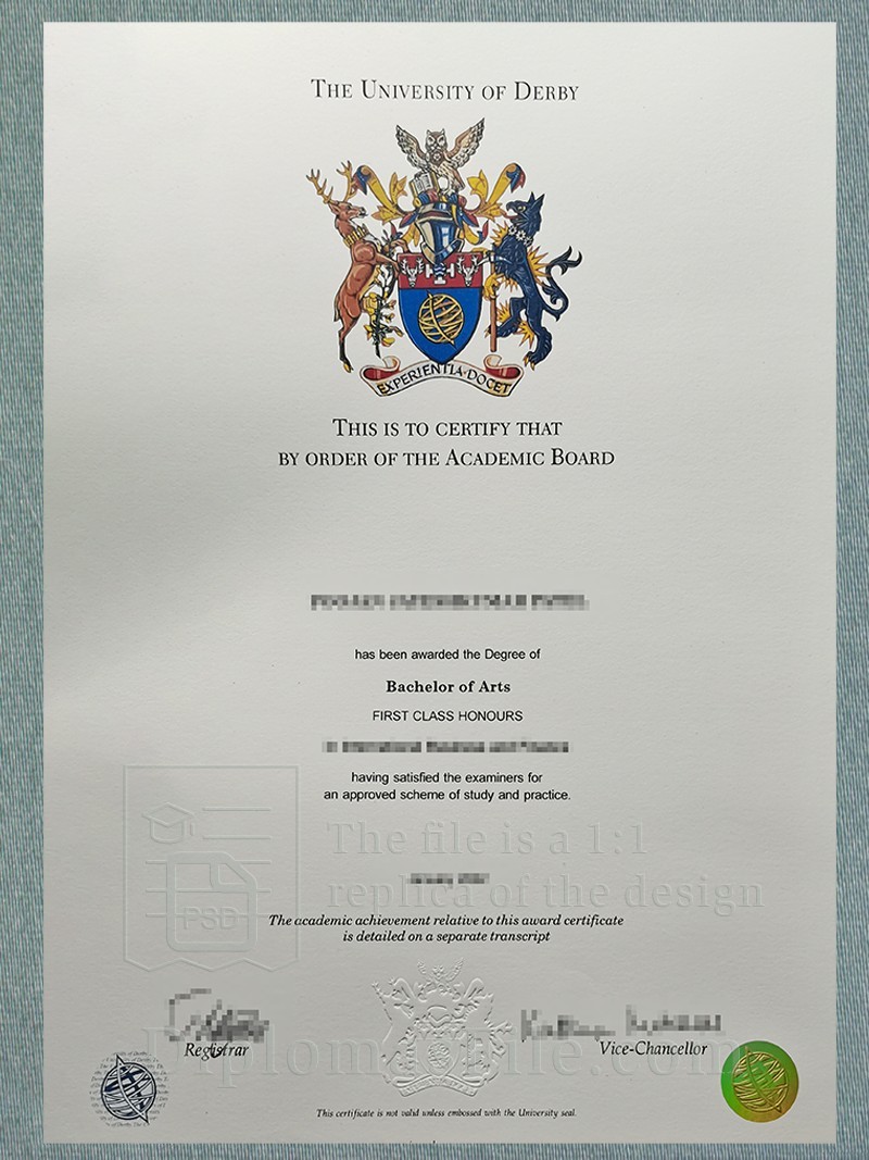 德比大学学位, University of Derby degree