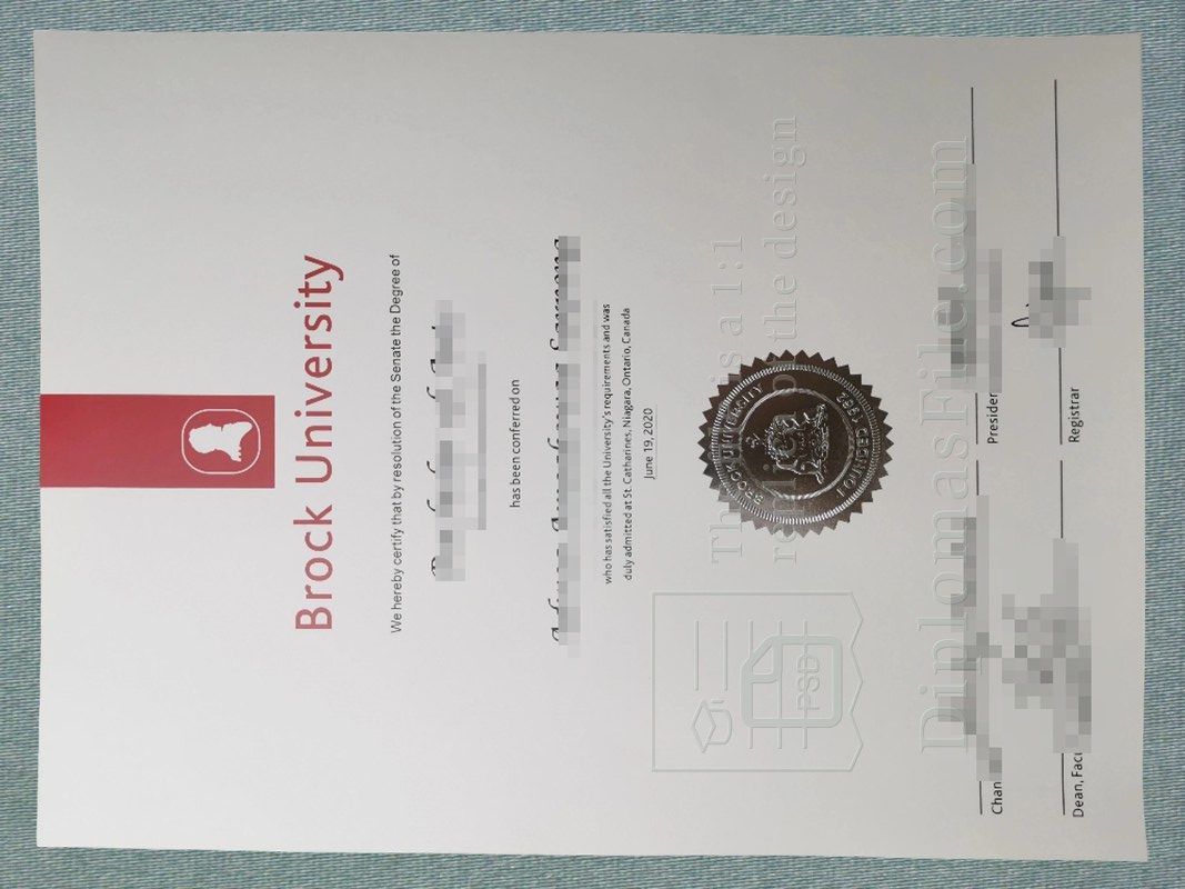 布鲁克大学文凭, brock university Diploma